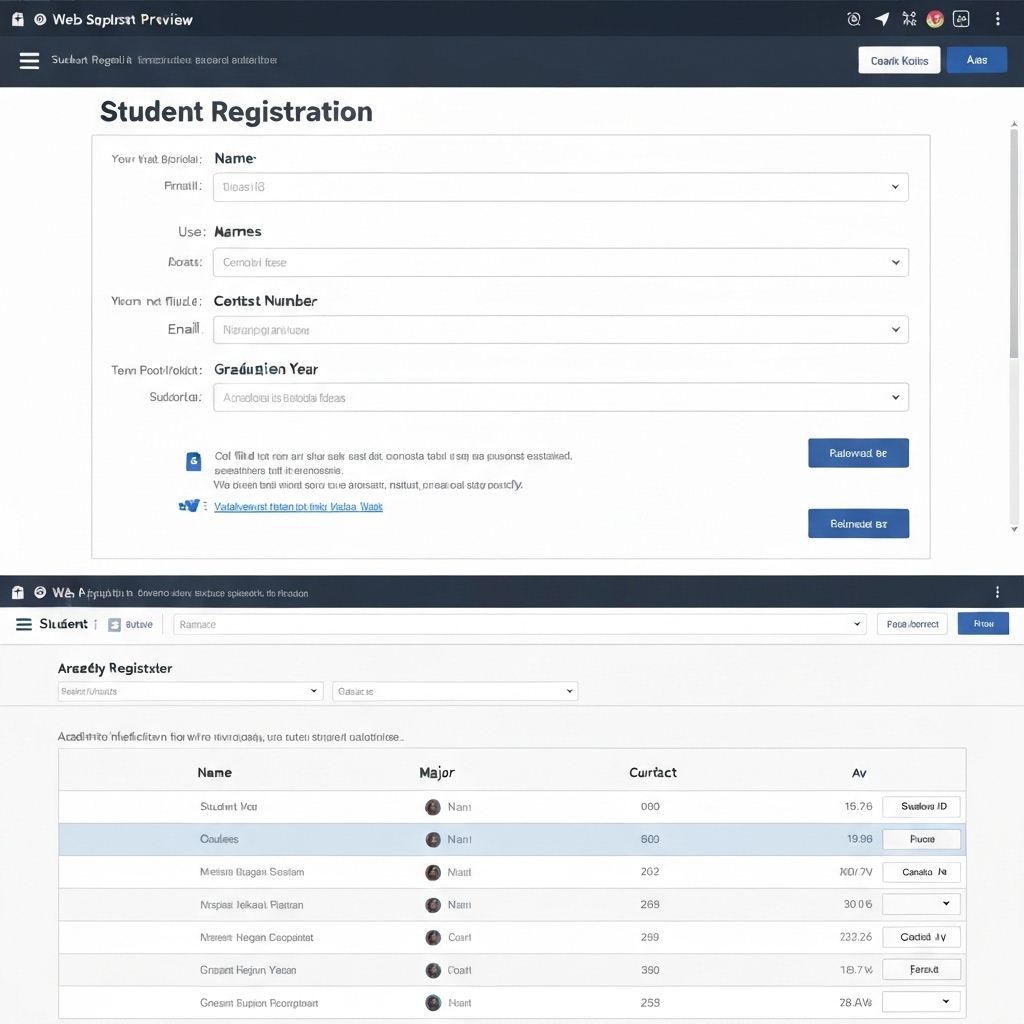 Student Registration System preview